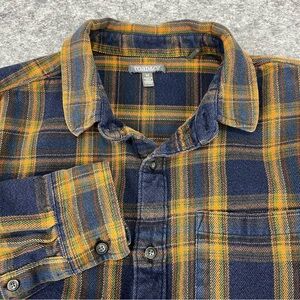 Toad & Co Earle Long Sleeve Flannel Shirt Men’s Size Medium 100% Organic Cotton